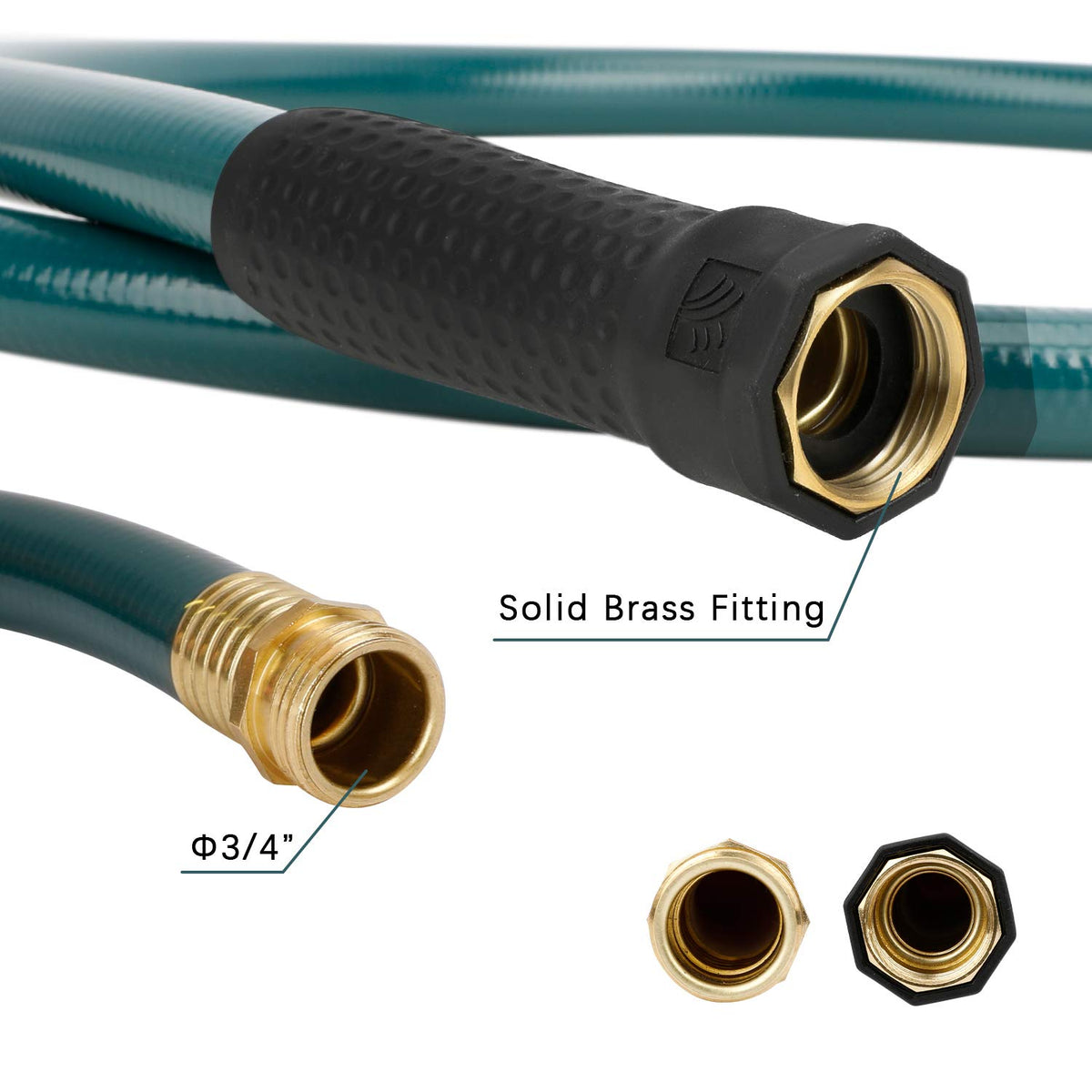 Worth Leader temperature-resistant hose endures cold and hot weather for outdoor use.