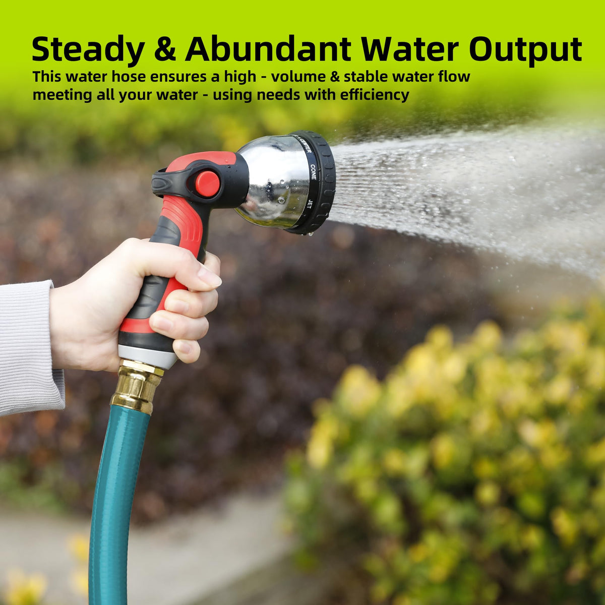 Worth Leader weather-resistant hose endures cold and heat for year-round use.