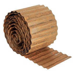 Worth pre-rusted edging demonstrates durable border for raised beds and mulch separation.