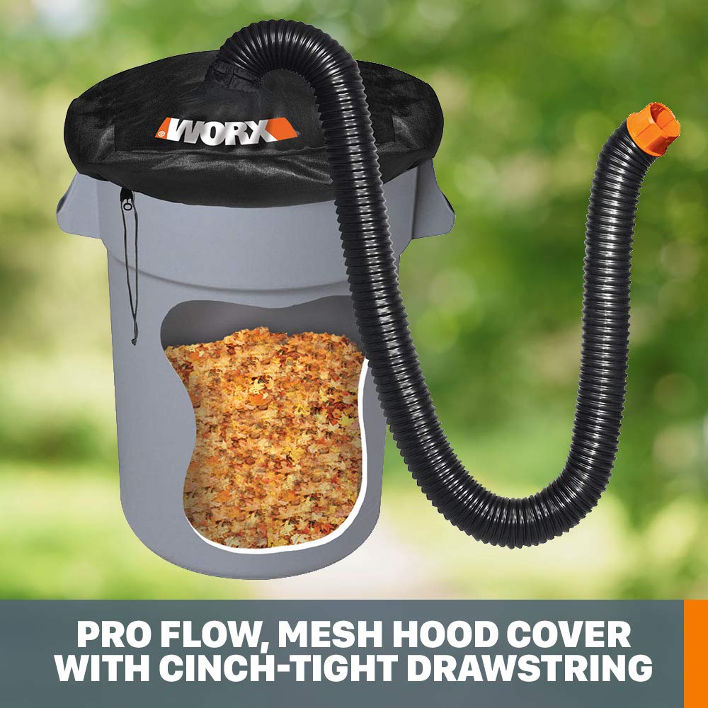 WORX Leafpro durable hood and hose built for heavy yard work