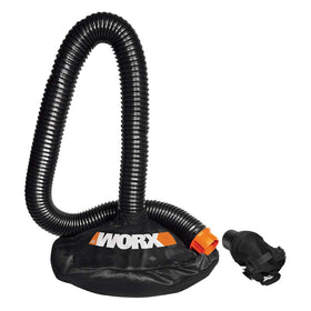 WORX Leafpro universal adapter attached to compatible WORX vac for secure fit and efficient cleanup