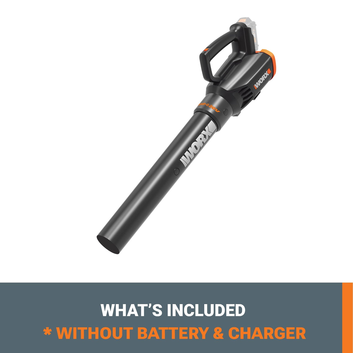 WORX lightweight 3.5 lb bare tool enables one-handed operation.
