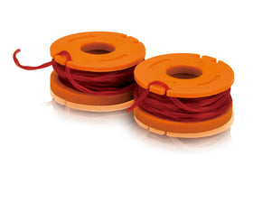 WORX replacement spool with DoubleHelix DNALINE2 and oval design for cleaner cuts.