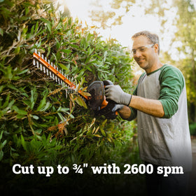 WORX WG261.9 D-grip handle enabling versatile cutting angles