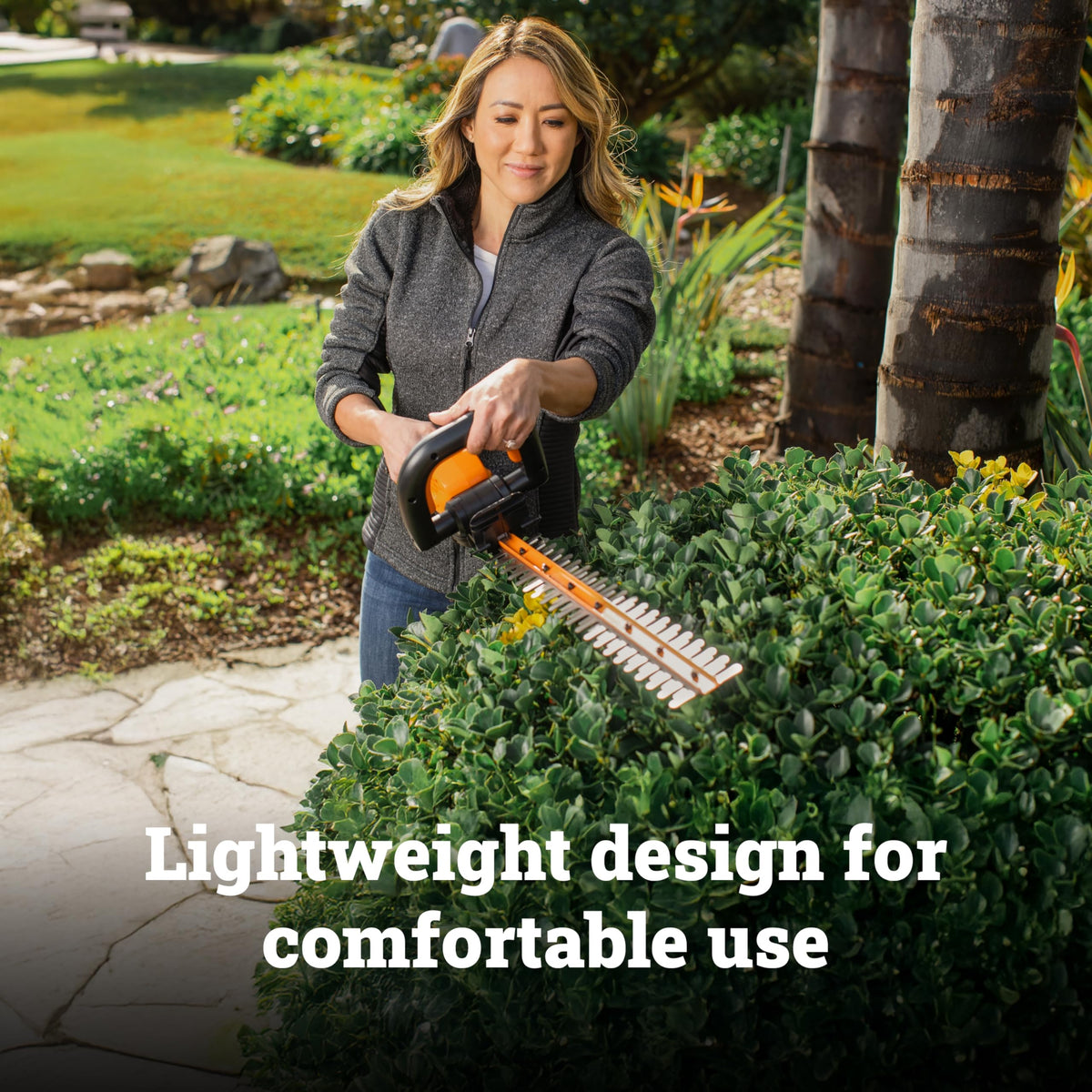 WORX WG261.9 dual-action blades for precise, clean hedge cuts