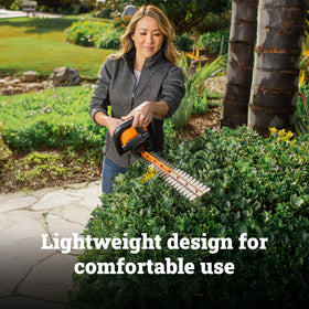 WORX WG261.9 dual-action blades for precise, clean hedge cuts