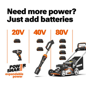 WORX WG261.9 vibration-damping design reduces fatigue during use