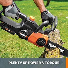 WORX WG322 auto tension feature enabling precise, tool-free tensioning.