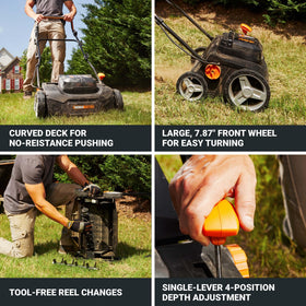 WORX WG855 charger and Power Share compatibility for extended tool use.