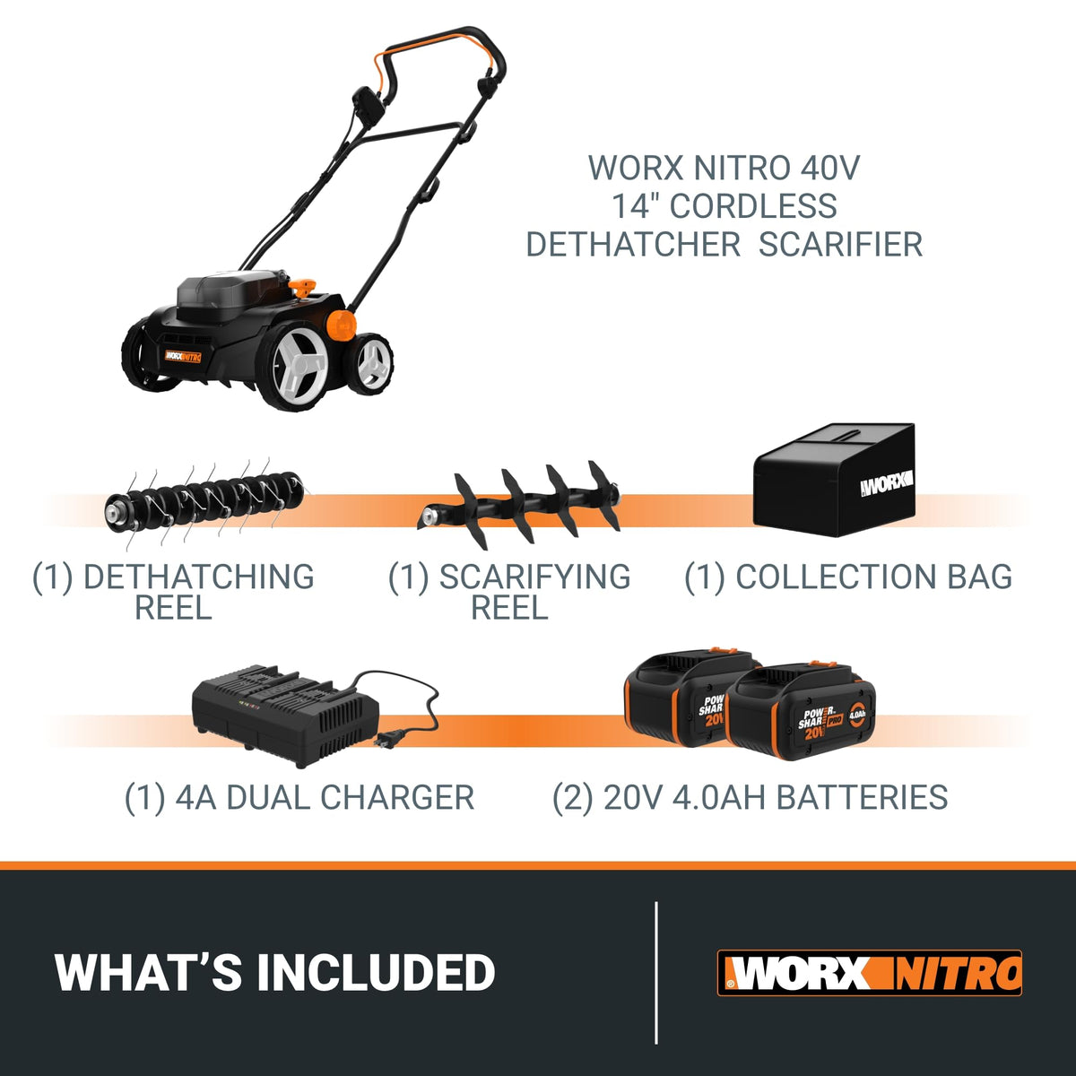 WORX WG855 curved deck design reduces resistance during operation.