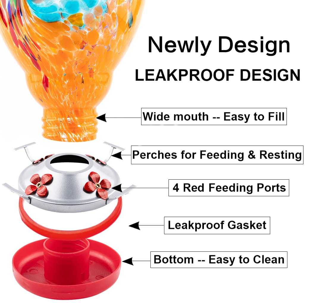 Included ant moat protects nectar from intruders.