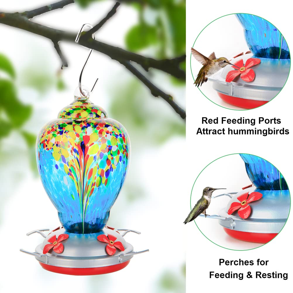 WOSIBO feeder with ant moat and hook for pest-free nectar outdoors