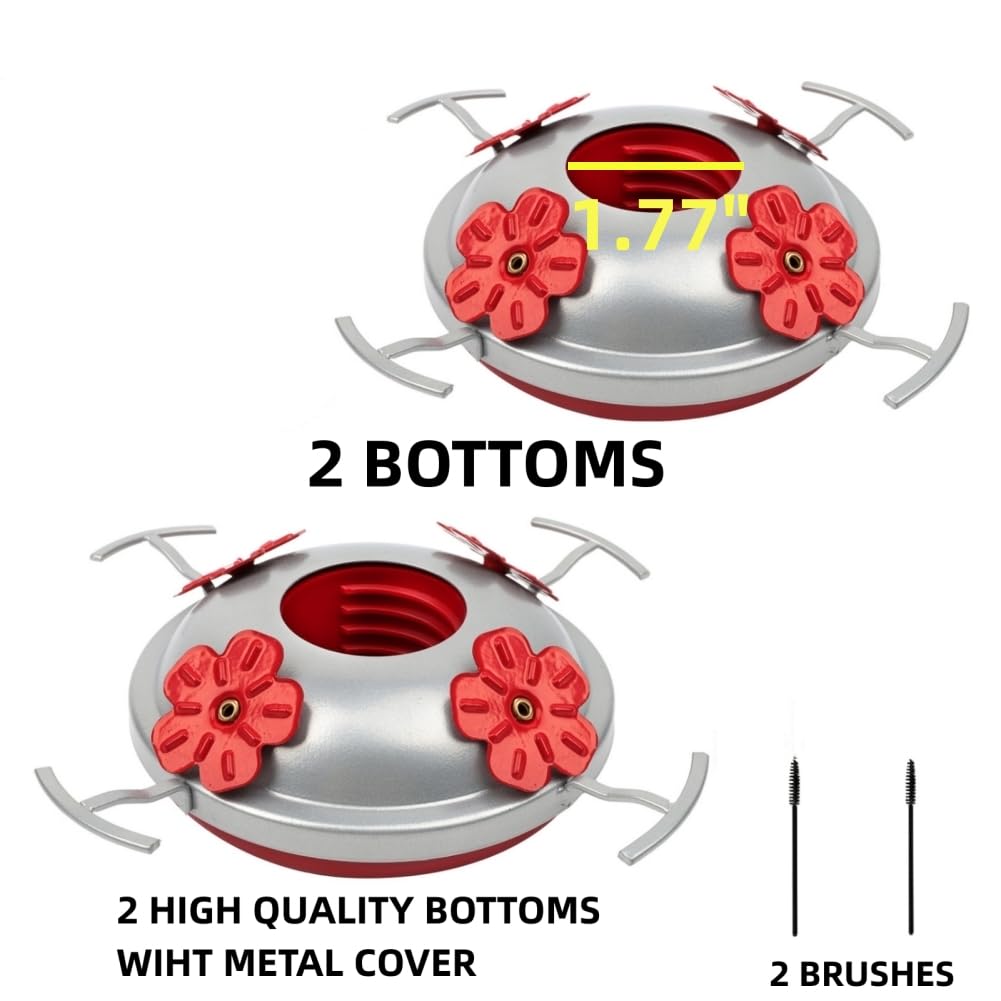 WOSIBO bottom with 4 feeding ports enables simultaneous nectar feeding.