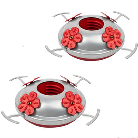 WOSIBO hummingbird feeder bottom with 4 perches supports multiple birds.