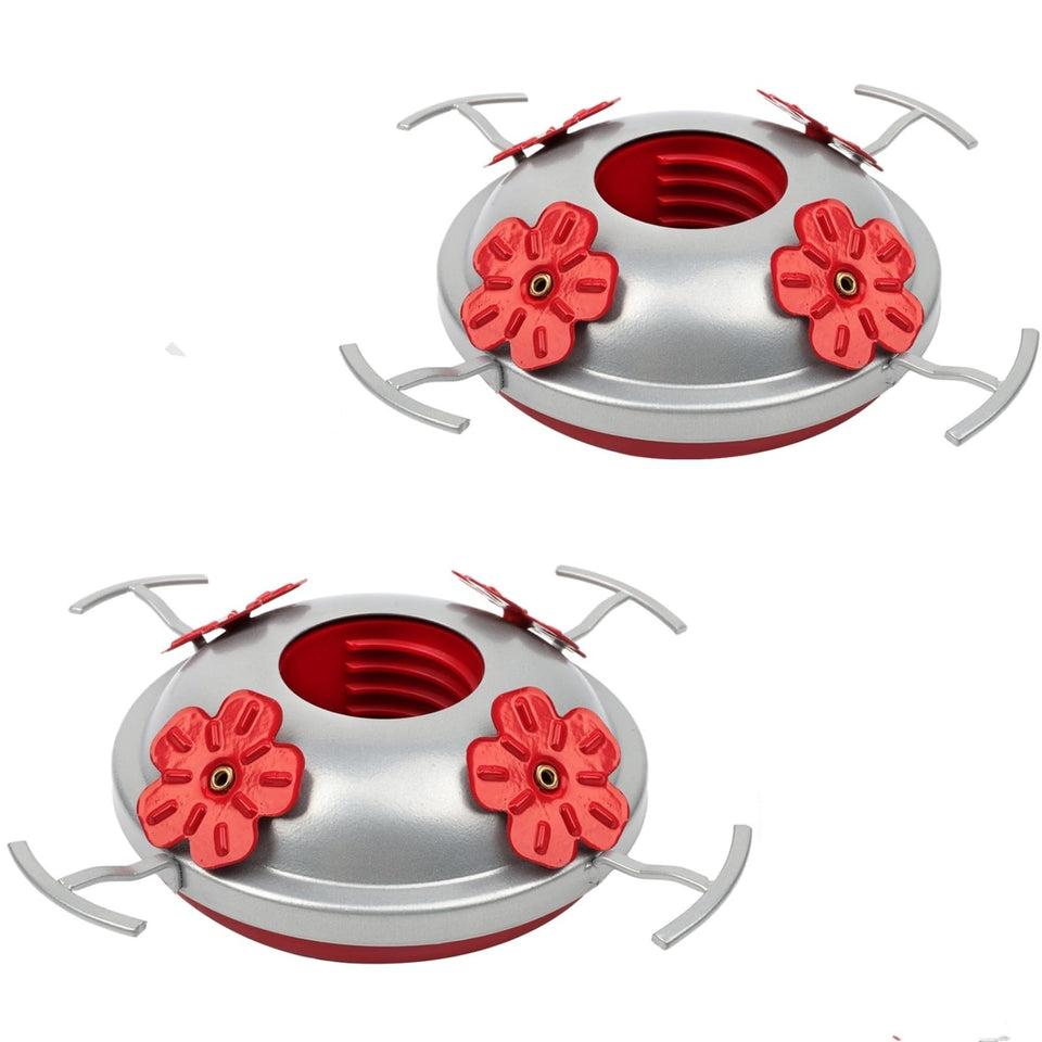 WOSIBO hummingbird feeder bottom with 4 perches supports multiple birds.