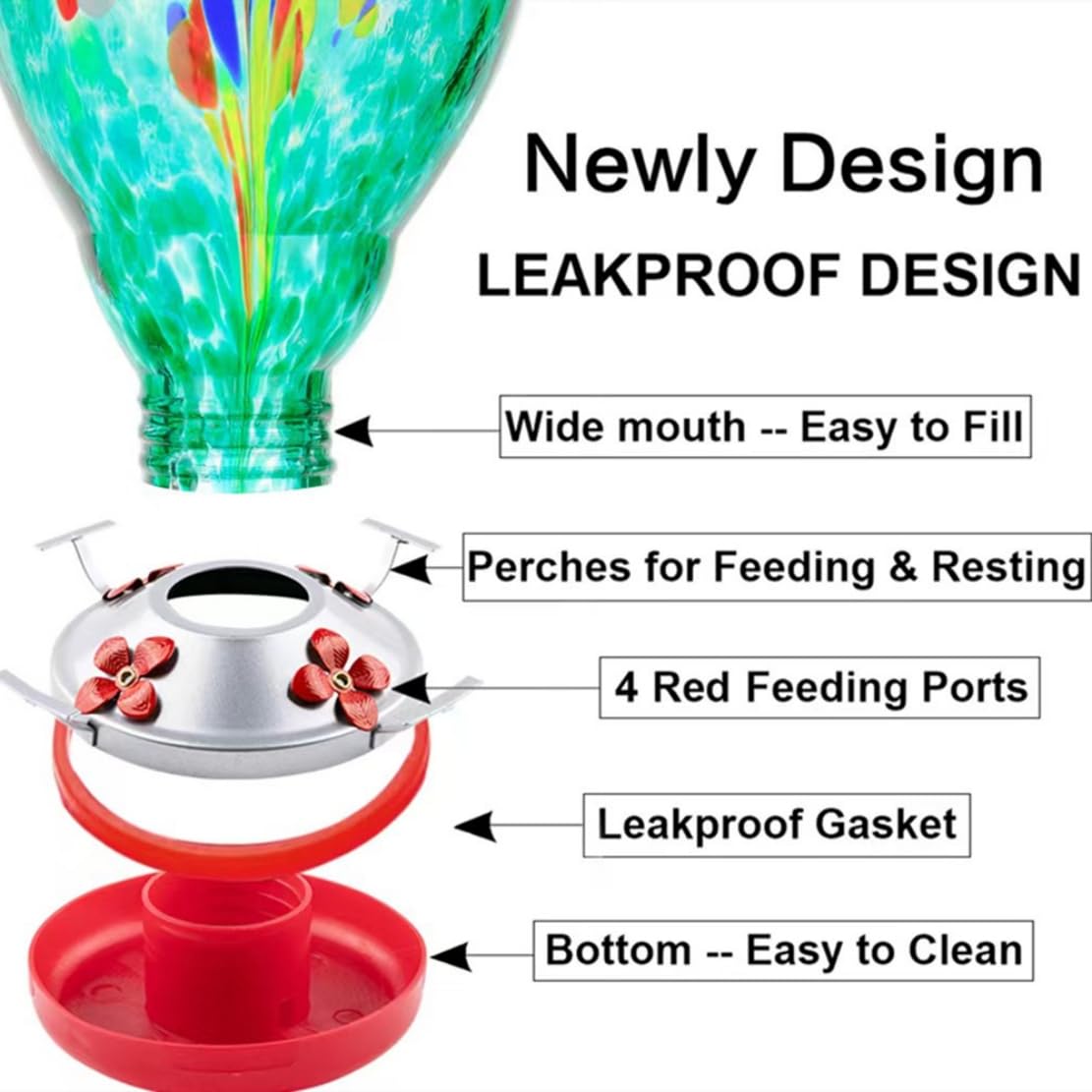 WOSIBO feeder with cotton rope offers versatile outdoor hanging options