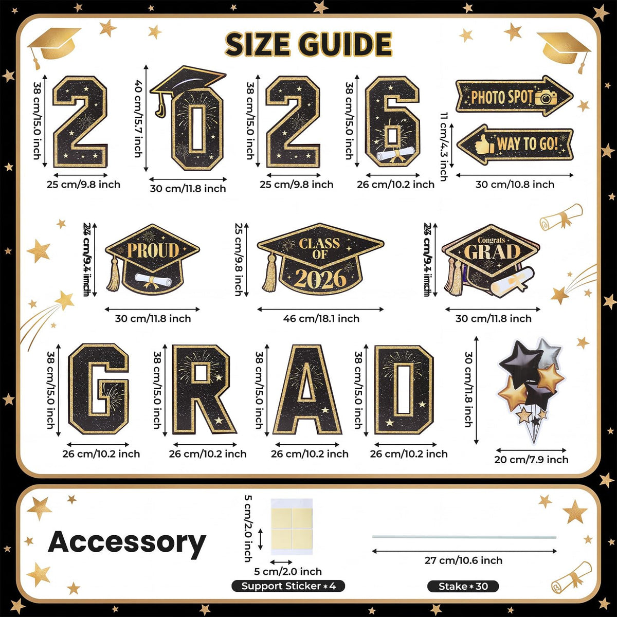 Wothfav 2026 numbers sign boosts high-visibility backdrop for Class of 2026 photos