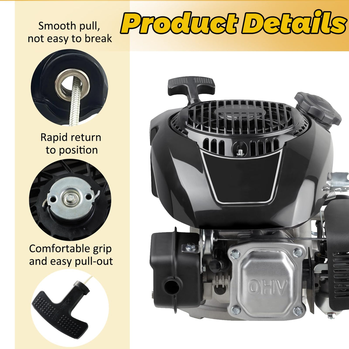 WOTIAN fitment covers Kohler XT650 and Toro XT series for versatile compatibility.