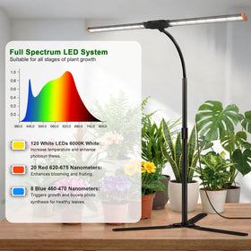 Wotime Grow Light auto timer with 4 8 12 hour options saves energy
