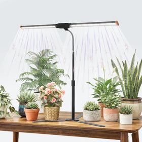 Wotime Grow Light foldable strip providing wide desk coverage for plants