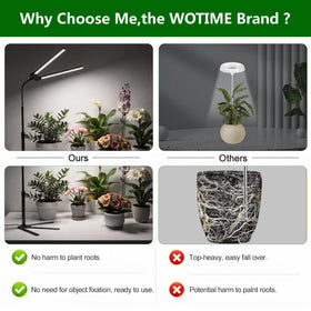 Wotime Grow Light ideal for succulents and seedlings indoors