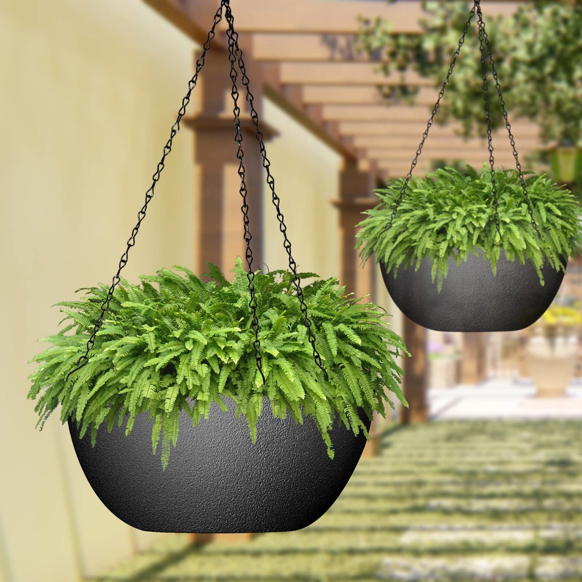 WOUSIWER planter with drainage holes and plugs to fine tune watering for each plant.