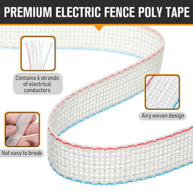 Wowangce high-visibility tape deters animals while staying easy to see and handle.