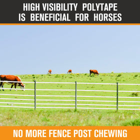 Wowangce horse fencing kit tape roll enhances safety and containment outdoors.