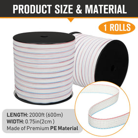 Wowangce portable semi-permanent fencing tape for quick setups and easy repositioning.