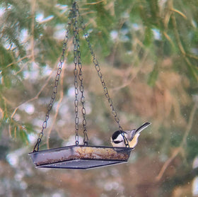 Woware Weatherproof Bird Feeder Tray stands up to rain and sun in any yard.