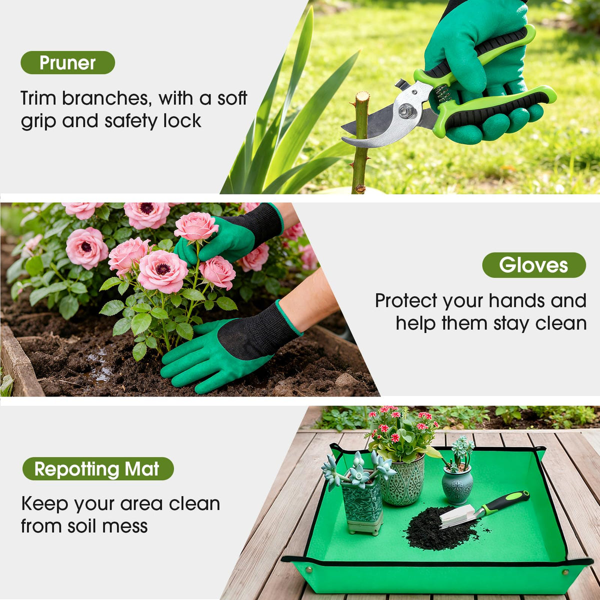 WOWBOX garden tools set weeder for easy weed removal