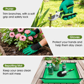 WOWBOX garden tools set weeder for easy weed removal