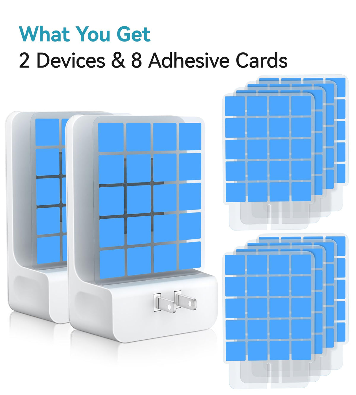 WowCatch two traps with eight refills for months of discreet use.