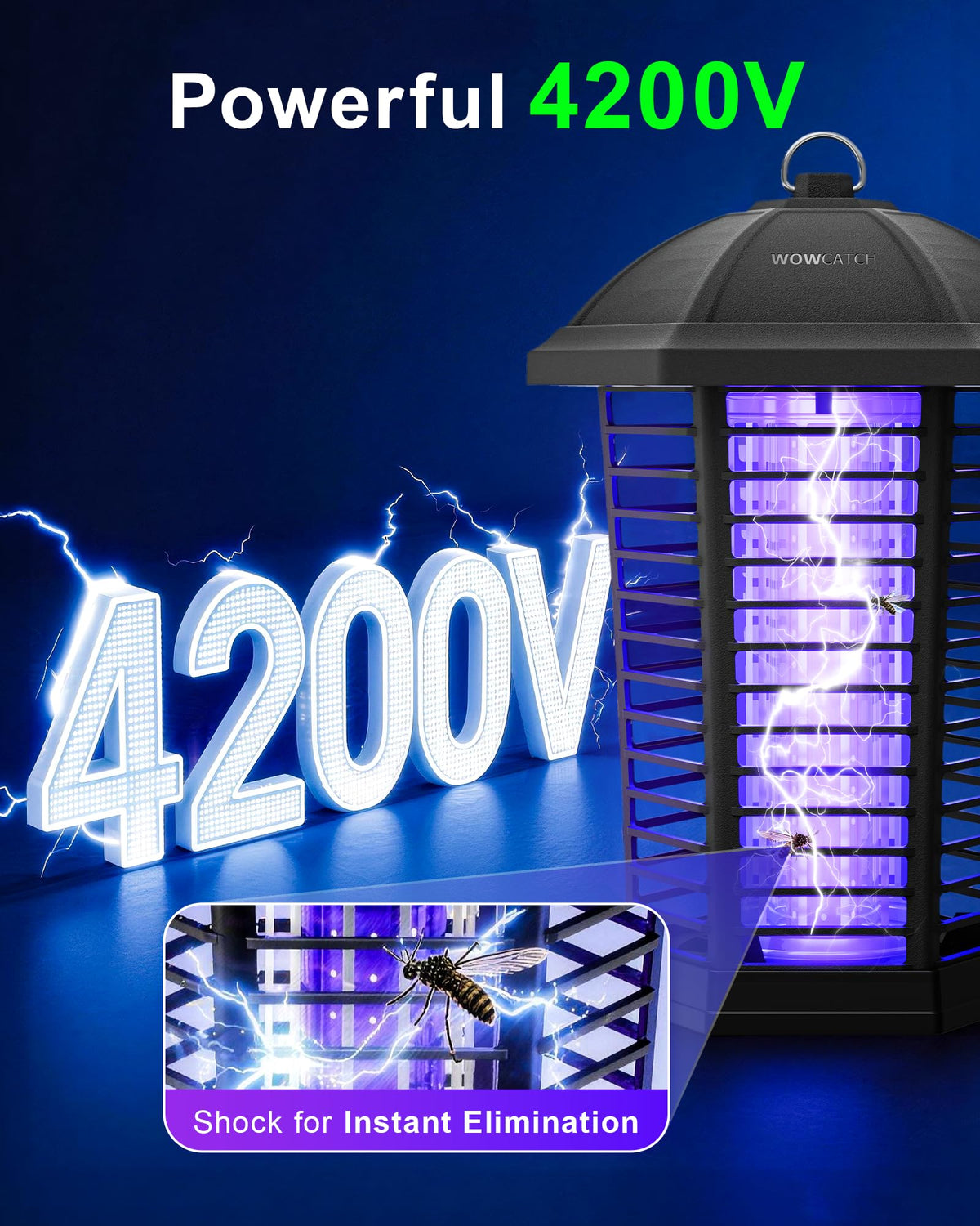 WowCatch patented cooling system keeps operation cool for long-lasting performance.