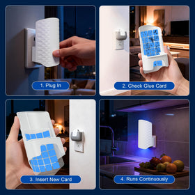WowCatch trap in kitchen with refill, mess-free pest control at home.