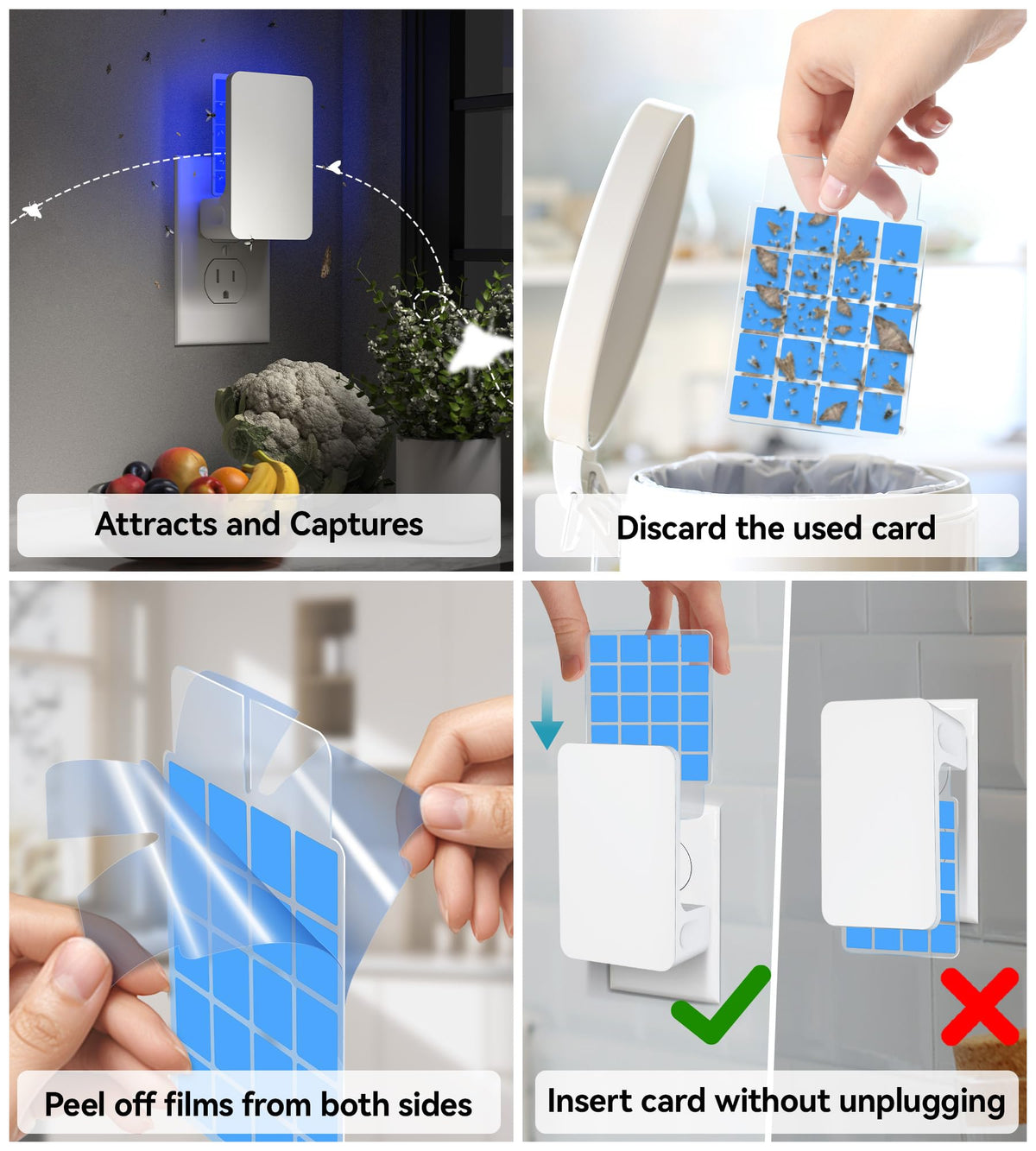 WowCatch two-trap package with eight replacement cards for ongoing use.