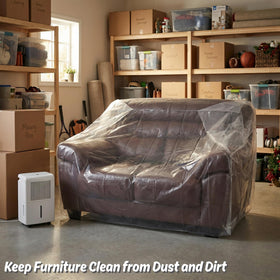 Wowfit 34x42 moving bag in use for multiple furniture items