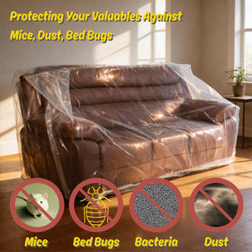 Wowfit 92-inch width bag covers large sofas for quick protection