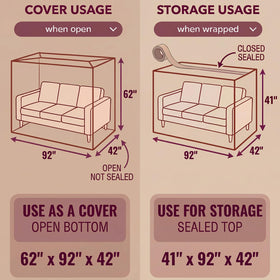 Wowfit dust-proof bag protects boxes from dust during relocation