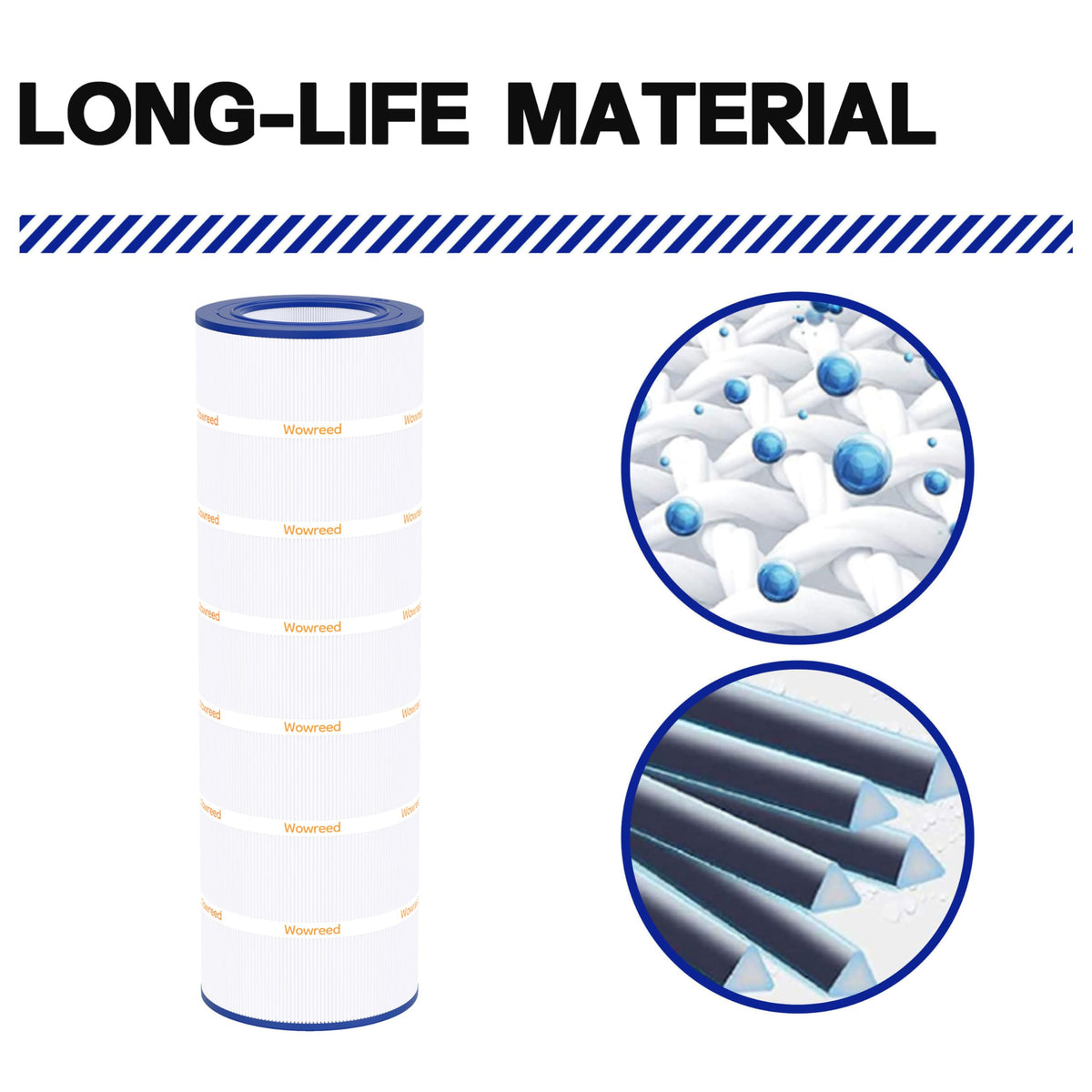 Wowreed durable end caps support long-life filtration.