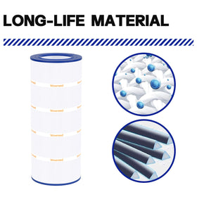 Wowreed pool filter outer dimension 10-1-16 inches for easy installation.