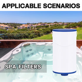 Wowreed spa filter 1-1-2 inch thread compatible for versatile installation.