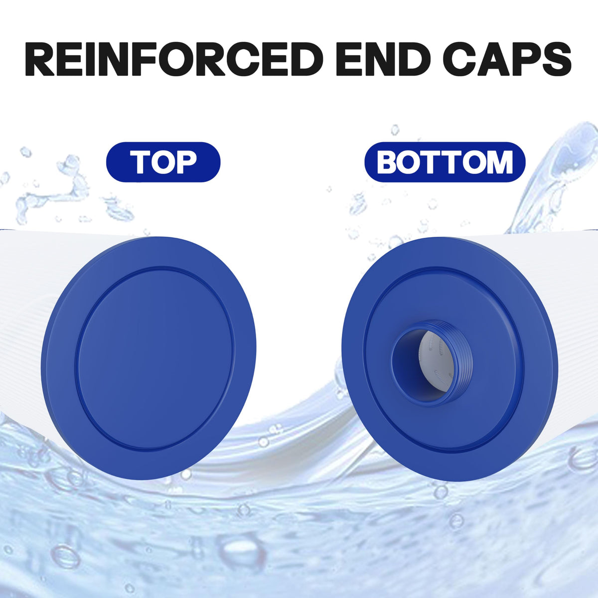 Wowreed spa filter compatible with Free Flow keeps water clearer and debris controlled