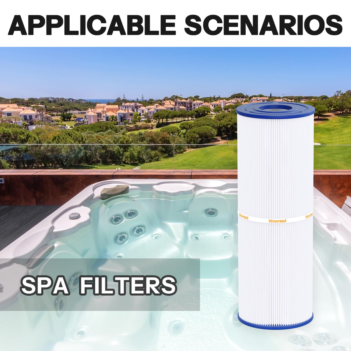 Wowreed spa filter R173429 compatibility aids repeated use.