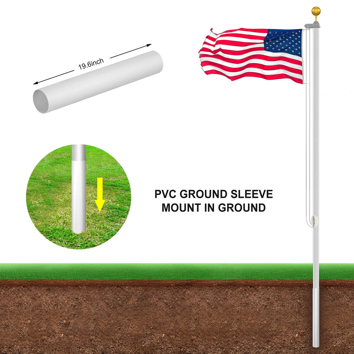 Wphold five-section rod design offers stable setup.