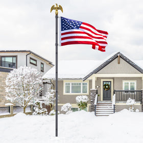 Wphold flag pole topper highlights a complete setup.