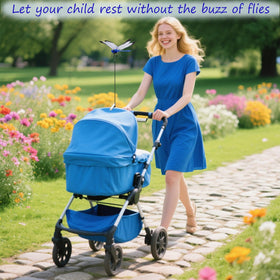 WPPOWER Clip-on dragonfly decor-plants: easy attachment to plants fences or bags