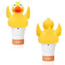 WQTHE Duck floater with adjustable flow for controlled dosing.