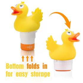 WQTHE Duck floater collapsed for compact storage after use.