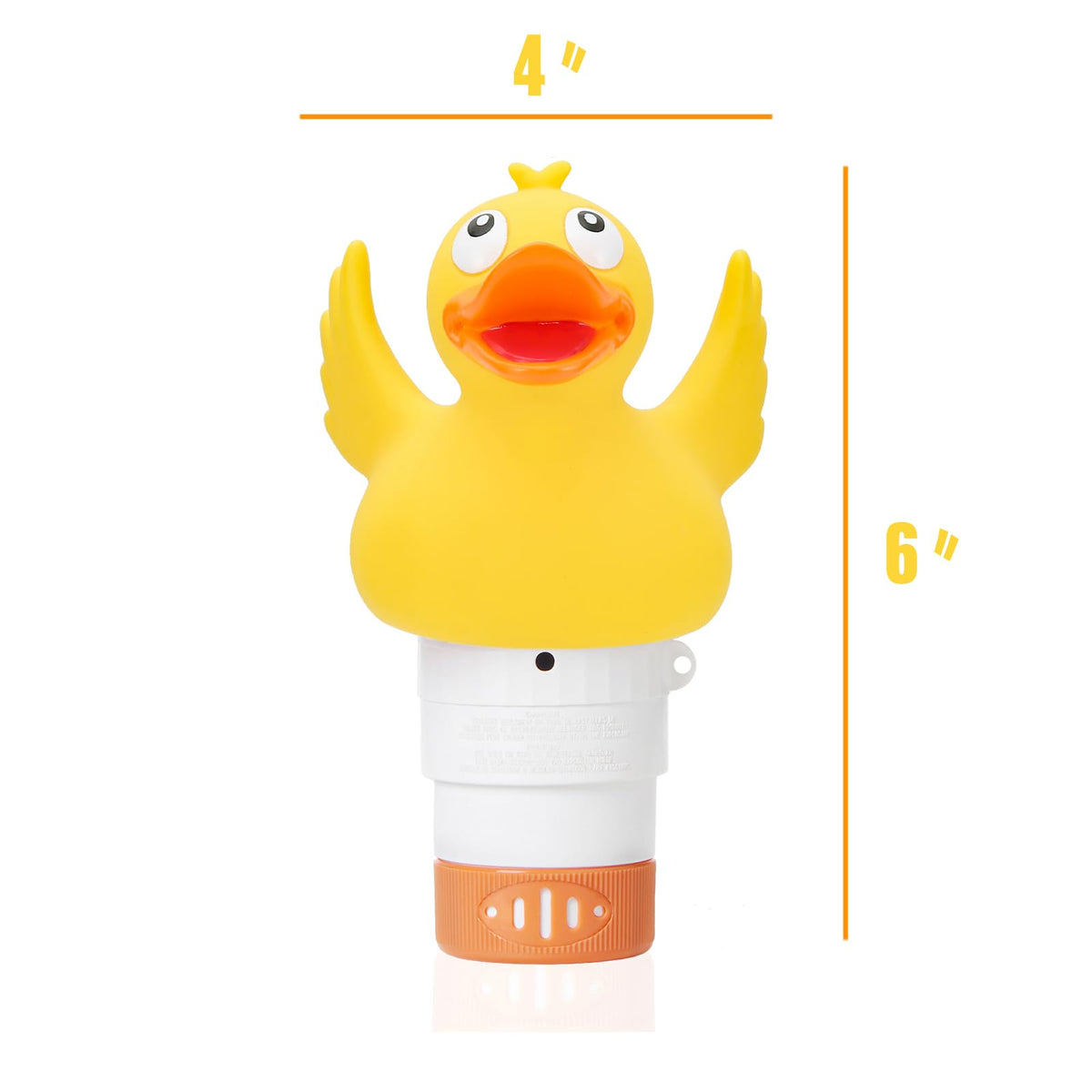 WQTHE Duck floater capacity holds up to four 1-inch tablets.